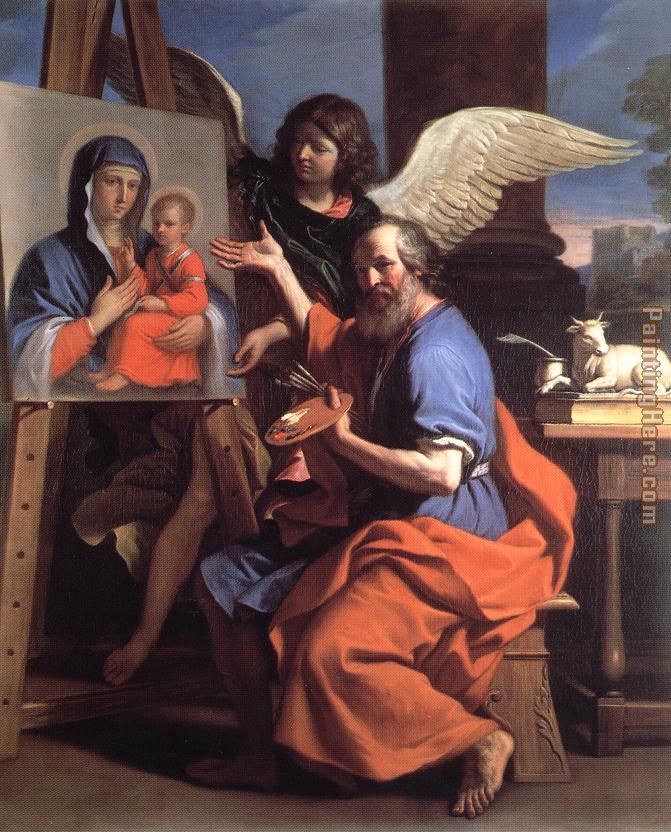 St Luke Displaying a Painting of the Virgin painting - Guercino St Luke Displaying a Painting of the Virgin art painting